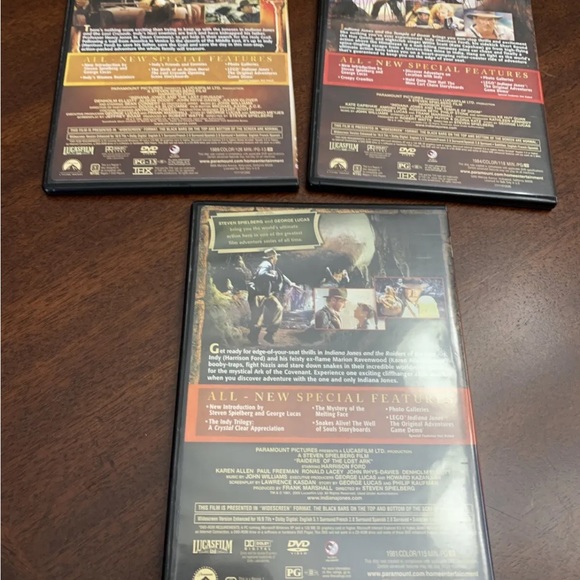 Indiana Jones 3 Movie Collection DVD Set with Case Harrison Ford - Picture 6 of 6